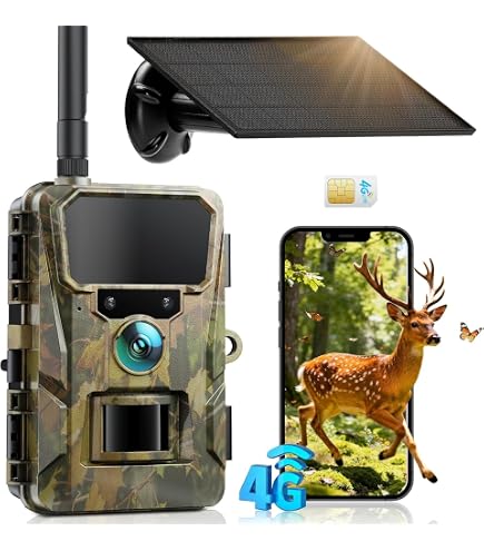 Amazon.com: CEYOMUR Trail Camera with SIM Card, 4G LTE Cellular